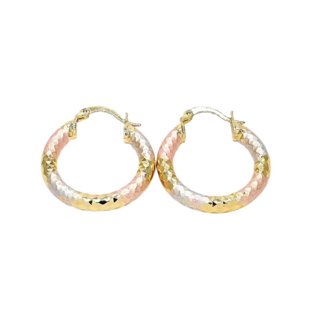 Tri Color Small Hoops
